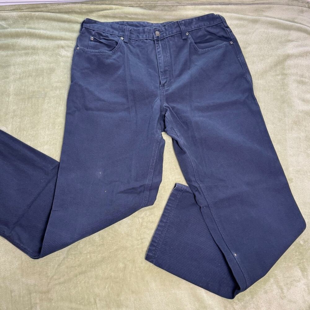 Duluth Trading Duck Canvas Work Pants Straight Leg Utility 40x36 Cotton